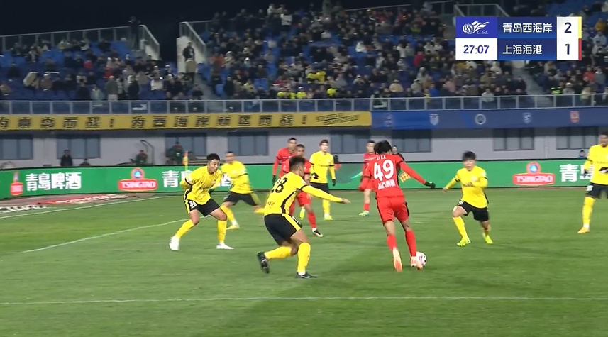 jinnianhui金年会半场-海港暂1-3西海岸 颜骏凌超巨失误送礼 19岁李新翔精彩处子球
